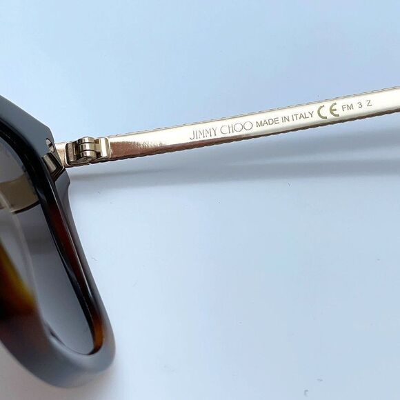 NEW JIMMY CHOO Shade/S C9B POLARIZED Havana Women Sunglasses - Picture 8 of 8